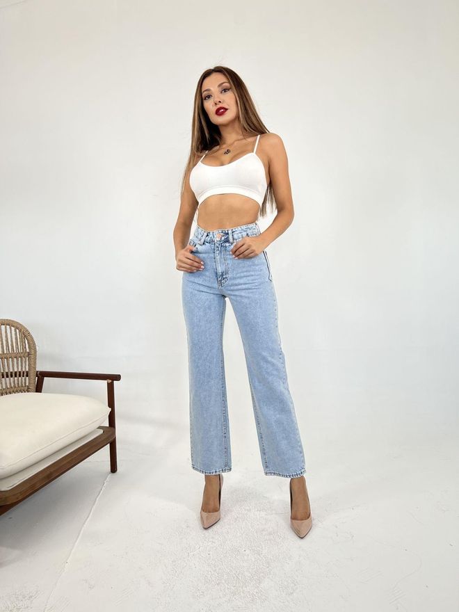 Jean Évasé Bleu Clair Essential