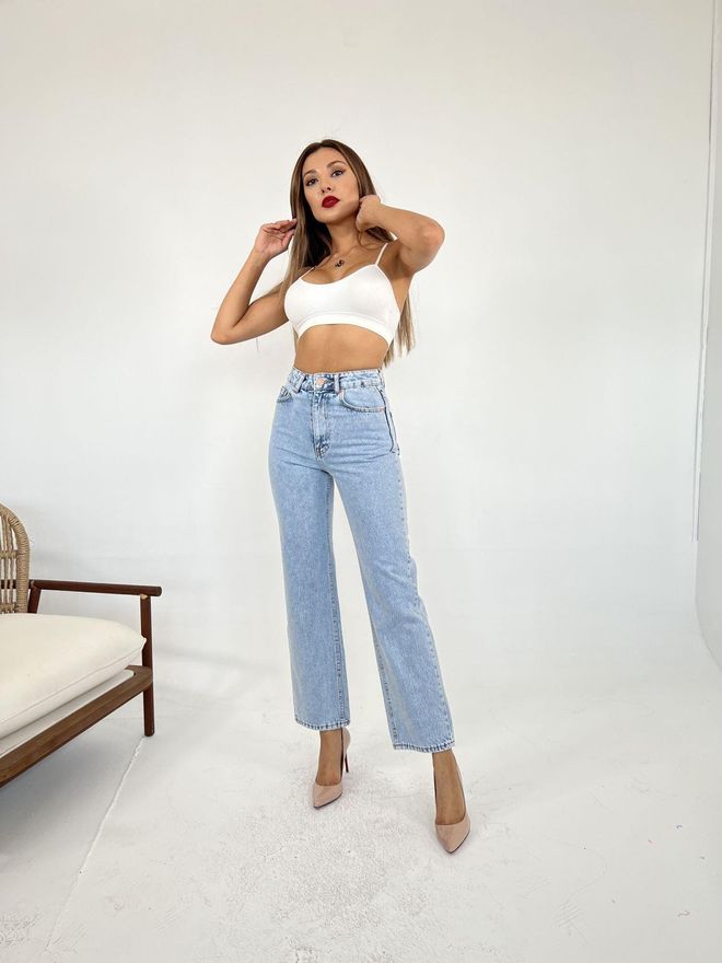Jean Évasé Bleu Clair Essential