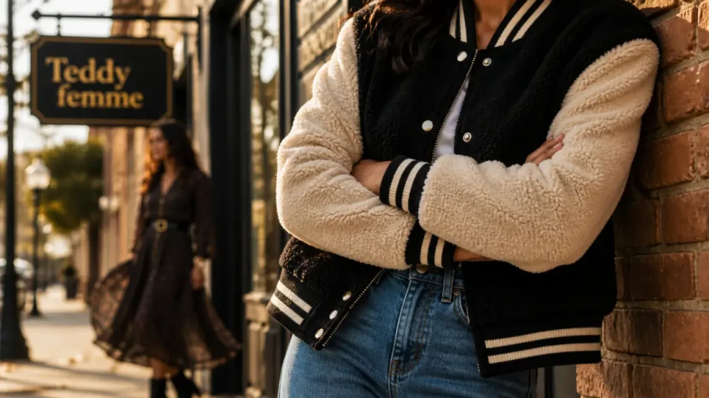 Blouson teddy femme : la veste de mi-saison qui s’adapte à chaque silhouette