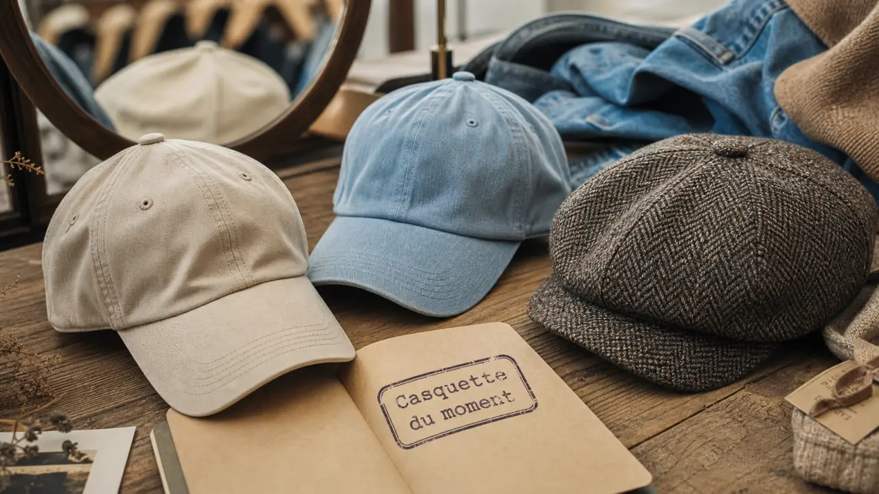 Casquette du moment : baseball, trucker, dad cap, vue éditoriale