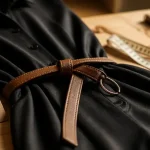 Ceinture combinaison : largeur et position sur la taille, vue de près