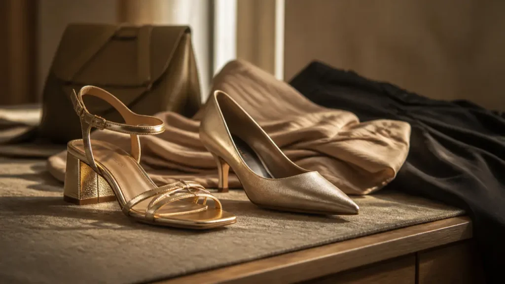 Chaussures dorées femme : quel modèle choisir pour un mariage, une soirée ou le quotidien ?