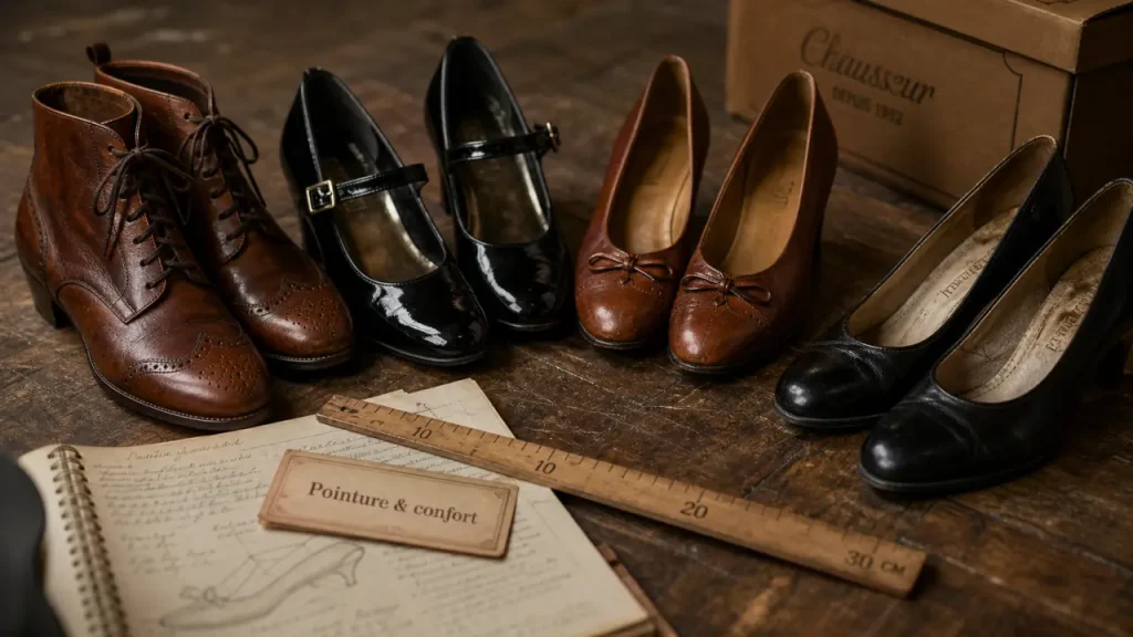 Chaussures femme vintage : choisir escarpins, mary-jane ou bottines selon l’usage