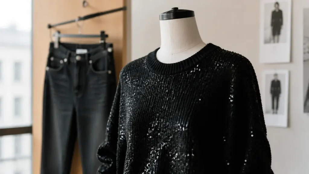 Pull paillette : choisir la bonne coupe, la bonne couleur et le bon niveau d’éclat