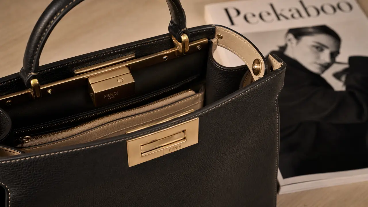 Sac peekaboo Fendi : Mini, ISeeU ou Selleria, aperçu et détails fermoir