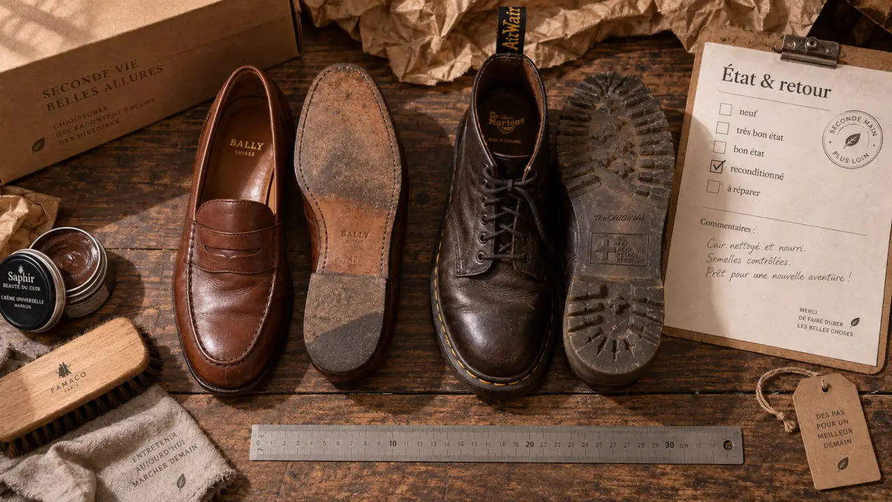 Chaussures seconde main : contrôle état et garantie