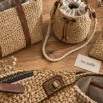 sac paille tendance pour plage, ville ou soirée
