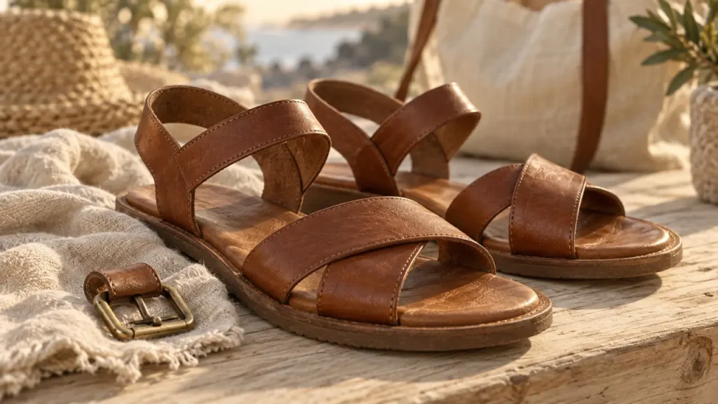 Sandales en cuir : le confort et le style dépendent surtout du bon maintien