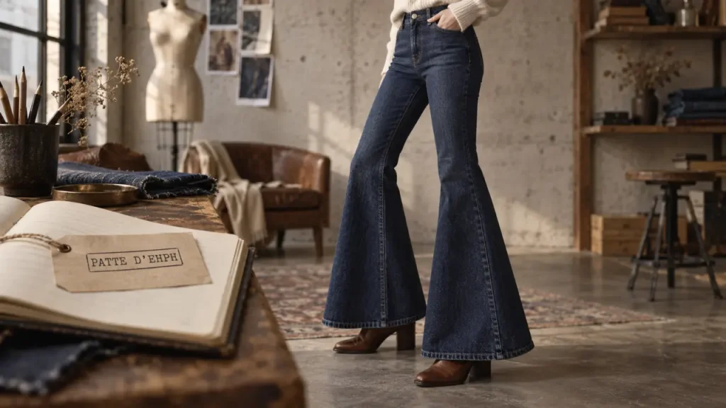 Le jean patte d’eph allonge la silhouette, à condition de maîtriser l’évasement et la longueur