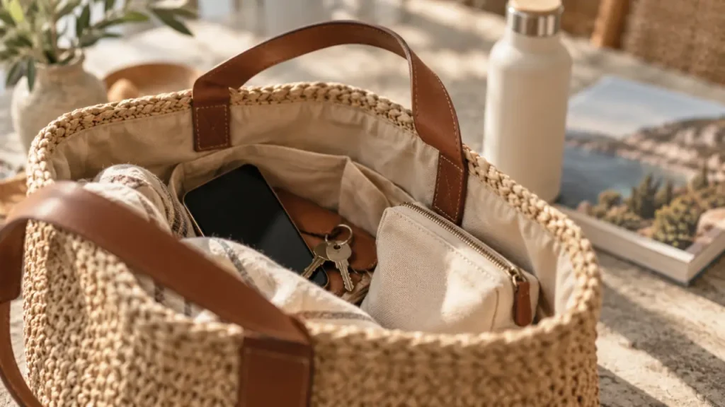 Sac en raphia pour femme : le bon format, de la ville à la plage